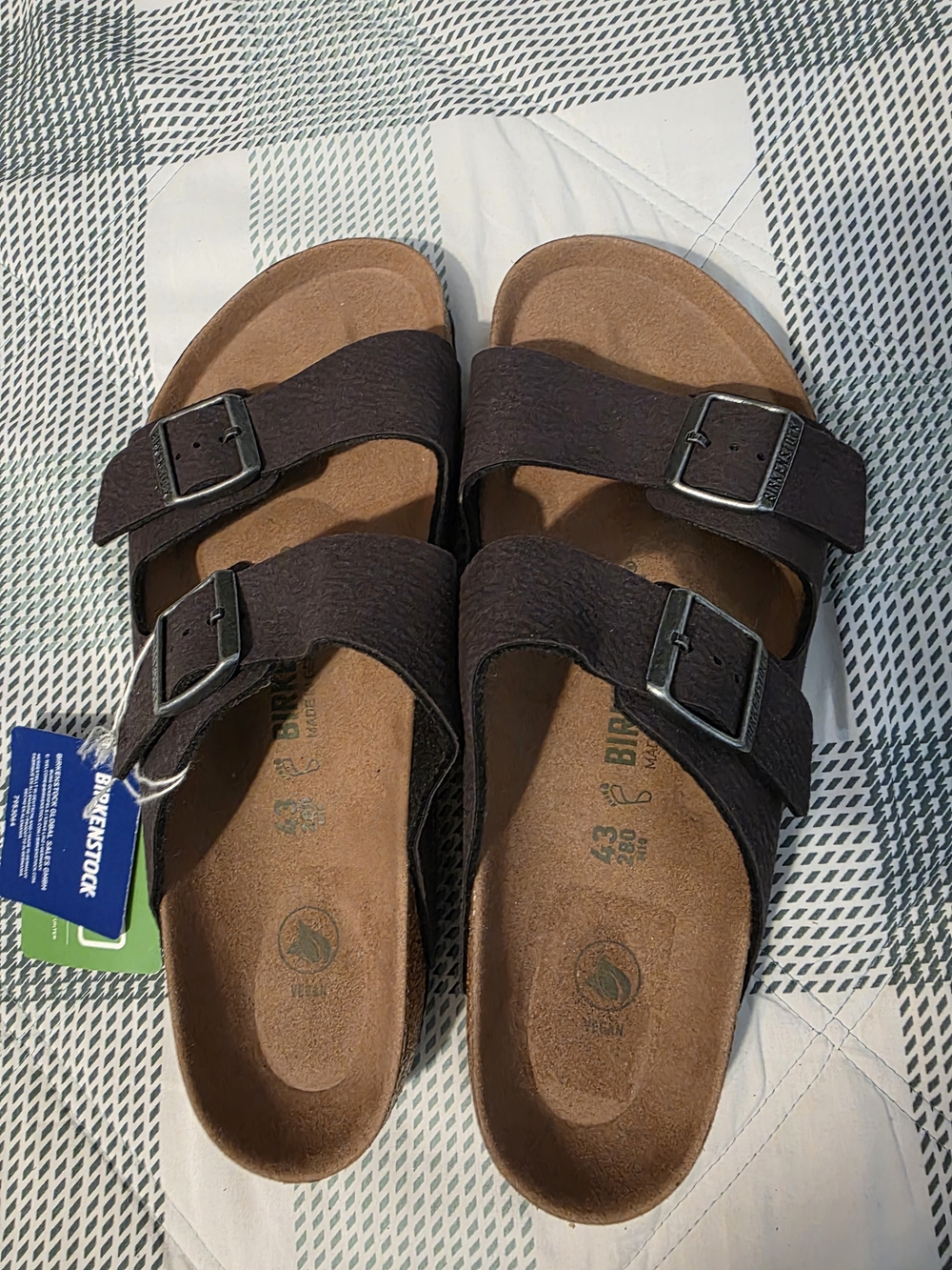 NWT! Birkenstock Arizona Sandals Sz. 43